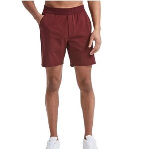 Public Rec Men's Flex Shorts 7"  Maroon size 36 Sporty Outdoor Swim  Athletic